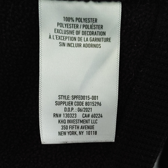 Spyder black zipped up jacket size medium - Picture 7 of 8